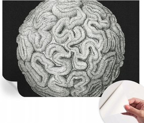 Divatos öntapadós tapéta Fali furnér Gömb alakú szerkezet 208x146 cm