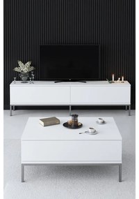 TV szekrény Lord - White, Silver