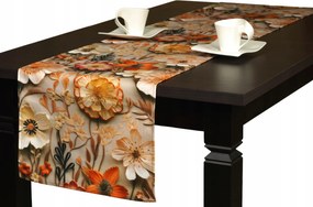 Asztali futó Abrosz asztalra, dekoráció nappaliba, 40x160 cm, modern minta, élénk színek