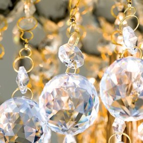 Orion DLU 2378/4/38-Kristály mennyezeti lámpa GLORIA 4xG9/40W/230V átm. 38 cm arany