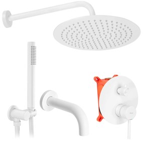 Rejtett Zuhanyszett Rea Lungo WHITE Matt + BOX