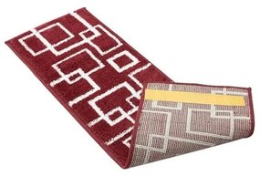 Piros lépcsőszőnyeg szett 13 db-os 22x73 cm Geometric – Mila Home