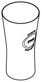 GROHE 40437000 - 6 db-os pohárkészlet, kék, 250 ml, kristály/átlátszó