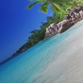 Kép a strandról a Praslin szigeten (150x105 cm)