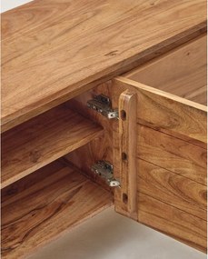 Natúr színű akácfa TV-állvány 200x58x40 cm Uxue – Kave Home