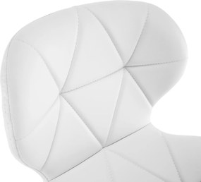 Irodai fotel, fehér/króm, ARGUS NEW