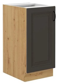 Alsó konyhaszekrény Vintageline 40 D 1F BB (artisan tölgy + grafit) . 1103346