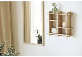 Olsberg fali polc tölgyfa furnér, natúr, 40x12x40 cm