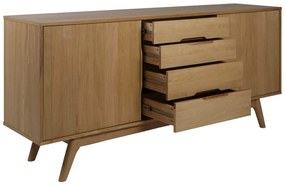 Marte kétajtós komód tölgyfa dekorral 180 x 84 cm - Actona