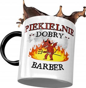 Bögre Fekete Barbera Pokolian Jó Barber Nyomtatott Fotóval