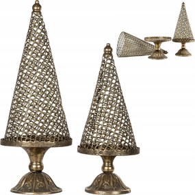 Karácsonyfa Figura Arany Karácsonyi 2 db-os dekoráció karácsonyi ajándék