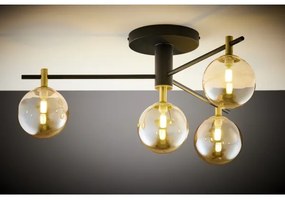 Jupiter 2031 - Felületre szerelhető csillár FIGARO 4xG9/10W/230V fekete/arany/bézs