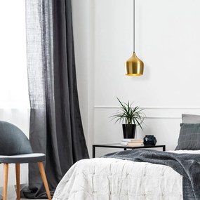 Aranyszínű függőlámpa fém búrával ø 22 cm Dodo – Opviq lights