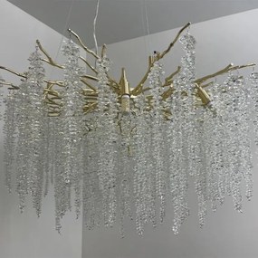 Kristály csillár zsinóron 13xG9/40W/230V arany