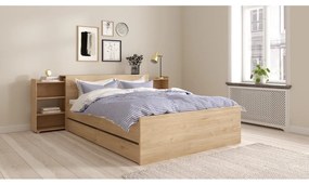 Natúr színű ágy alatti fiók szett 2 db-os 90x190-140x190 cm Naia – Tvilum