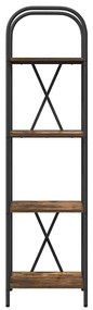 Könyvespolc Füstölt tölgy 40 x 30 x 146 cm Faanyag