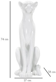 Ülő leopárd 27x38x74 cm