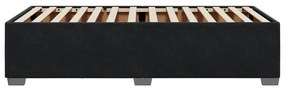 fekete bársony ágykeret 80 x 200 cm