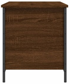 barna tölgyszínű szerelt fa tárolópad 80 x 42,5 x 50 cm