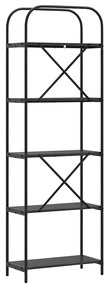 Könyvespolc Musta tammi 60 x 30 x 183 cm Faanyag