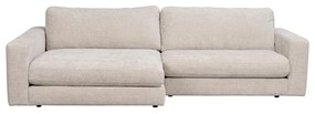 Krémszínű sarokkanapé (bal oldali) Duncan - Rowico