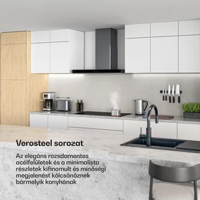 Klarstein Verosteel üvegkerámia főzőlap, Minimalista, erőteljes, 5 főzőzóna, 8400 W, 90 cm
