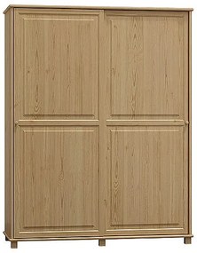 Fenyő szekrény 2Dc8, 120 széles akasztós