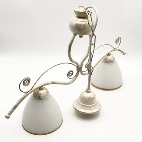 Csillár láncon RETRO 2xE27/60W/230V arany/patinás