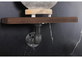 KÉSZLET 3x Fali polc BORURAF fenyő/fekete