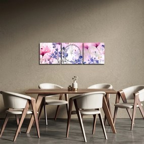 Kép - Akvarell rét (órával) (90x30 cm)