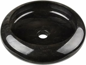 DIVERO Mosdókagyló természetes kőből - Black