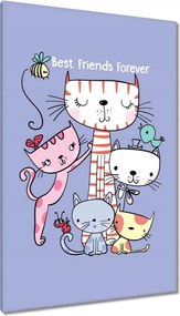 Vászonkép 80x120 Cica Cicák Macskák