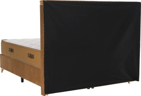 Boxspring ágy 160x200, világosbarna, GOLDBIA