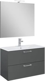 Ceramia Lea Fürdőszobabútor szett mosdóval 81,4x55x41,7 cm antracit LEASET80A