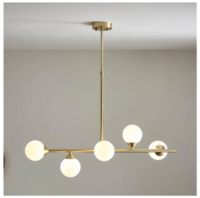 Endon 101347 - OTIS rúdon függő csillár 5xG9/3W/230V arany