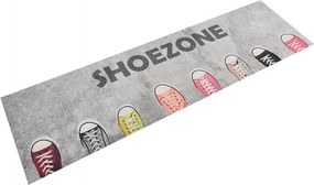 vidaXL mosható shoezone feliratos bársony konyhaszőnyeg 45x150 cm