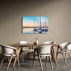 Kép - Csónakázás, akvárium (90x60 cm)