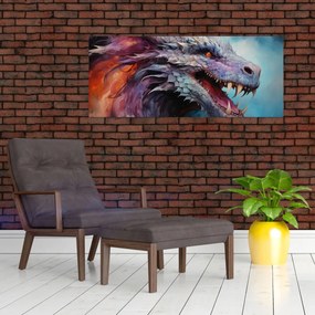 Kép - Egy sárkány illusztrációja (120x50 cm)