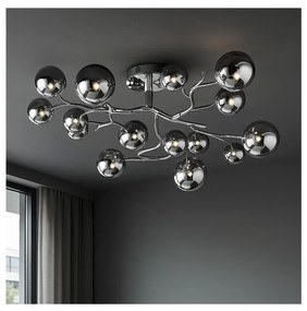 Brilagi - LED Felületre szerelhető csillár MISTEL 15xG9/3W/230V fényezett króm/füstös