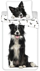 Egyszemélyes pamut gyerek ágyneműhuzat 140x200 cm Border Collie – Jerry Fabrics