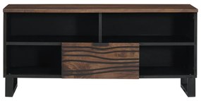 TV Szekrény - 100 x 33.5 x 46 cm, tömör mangófából készült.