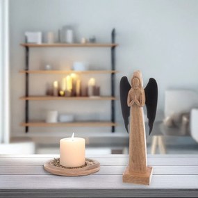Fa szobor (magasság 27 cm) Angel – Orion