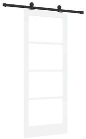 Csúszó Ajtó ORKDAL Fehér 83 x 202 cm Fa és fém