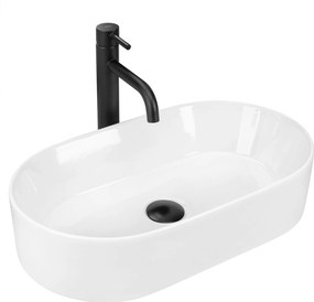 Rea Layla, asztali mosogató 530x300x115 mm, fehér fényes, REA-U9108