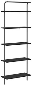 Könyvespolc Musta tammi 60 x 24 x 168 cm Faanyag