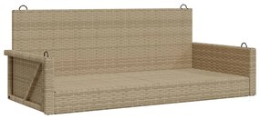 vidaXL bézs polyrattan hintapad 119 x 56 x 48 cm