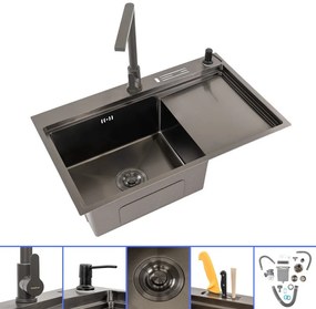 Dahlia IV rozsdamentes mosogató