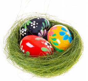 Húsvéti tojás húsvéti tojás fa szett 3 db-os Húsvéti asztaldísz