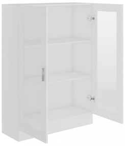 fehér szerelt fa vitrinszekrény 82,5 x 30,5 x 115 cm