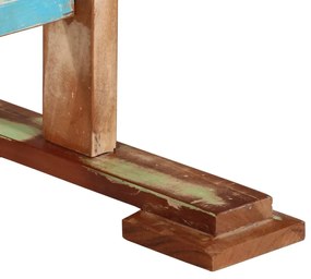 Tömör újrahasznosított fa étkezőasztal 110x55x78 cm